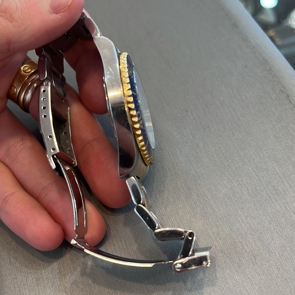 Invicta Watch Rolex Stye 1773BBB men's watch Two tone blue Dial watch stainless - Picture 4 of 4